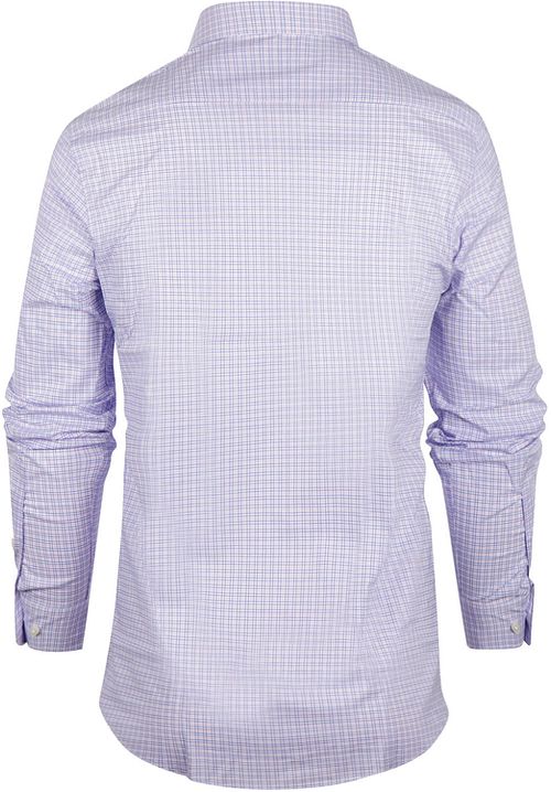 Steppin' Out Skjorte Slim-Fit Rutet Blå Rød Product / Achterkant