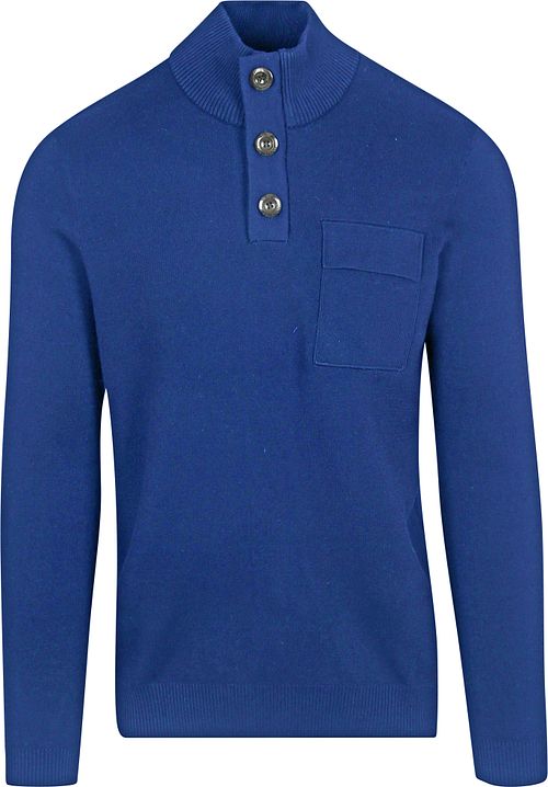 Blue Industry Pullover z golfem w kolorze kobaltowym Product