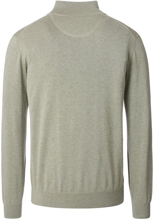 Casa Moda Halvzip Trøje Solid Lysegrøn Product / Achterkant