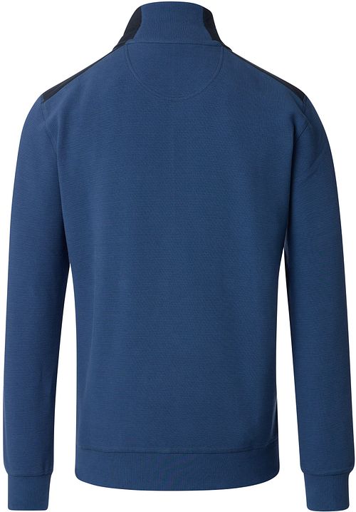 CASAMODA Felpa Half Zip blu indigo scuro Product / Achterkant