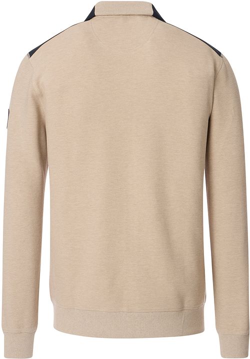 CASAMODA Pullover Zip Beige Product / Achterkant