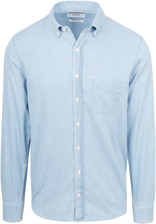 King Essentials Camicia in denim The Tommy chambray azzurro chiaro Product