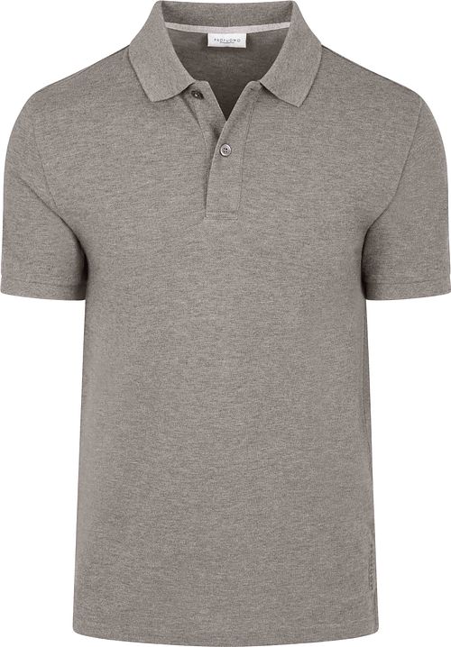 Koszulka polo piqué Profuomo w kolorze brązowego melanżu Product