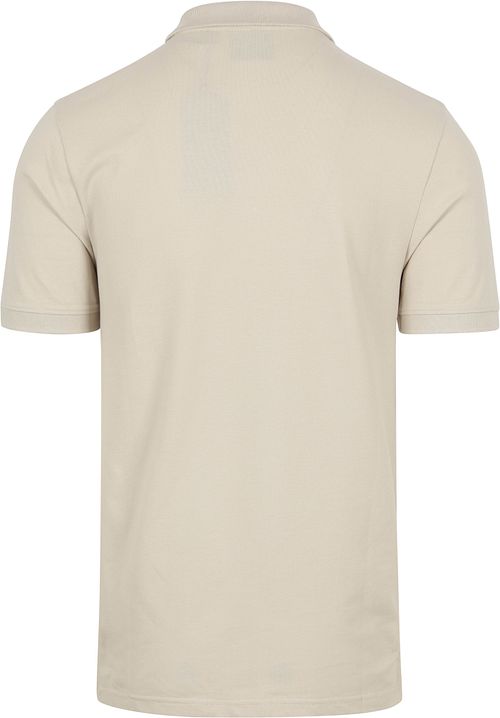 Lyle and Scott Polo Enfärgad Ecru Product / Achterkant