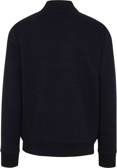 No Excess Cardigan Patroon Bleu marine Product / Achterkant