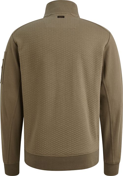 PME Legend Cardigan Structure Dusky Green Model / Achterkant