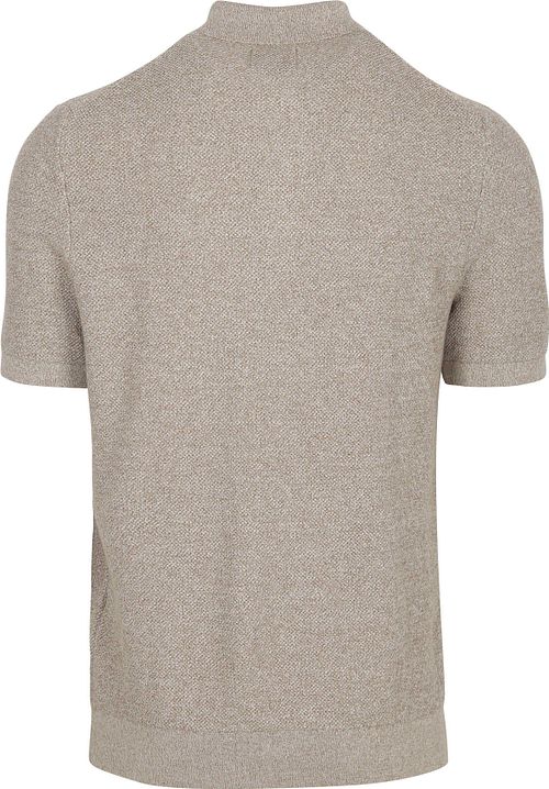 State of Art Strickpolo Beige Product / Achterkant