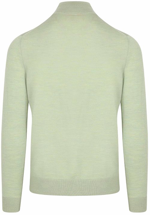 Suitable Maglione Half Zip Lichtgroen Product / Achterkant