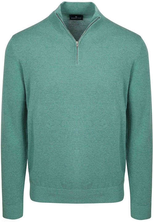 Sweter Steppin' Out Colin z zamkiem do połowy w kolorze zielonym Product