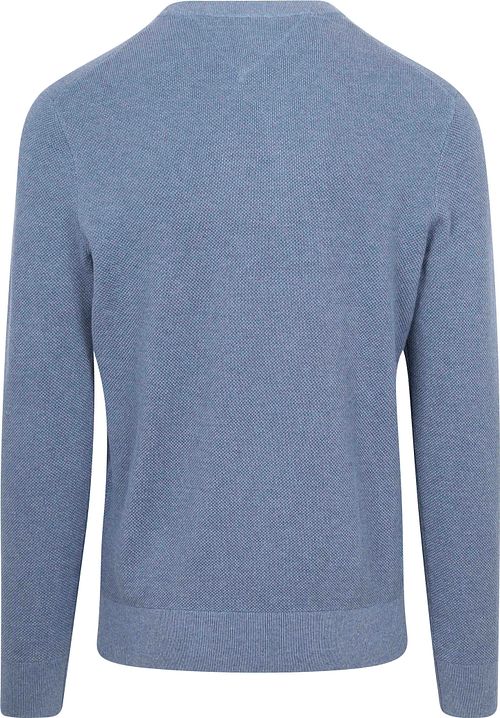 Sweter Tommy Hilfiger Structure w kolorze niebieskim Product / Achterkant