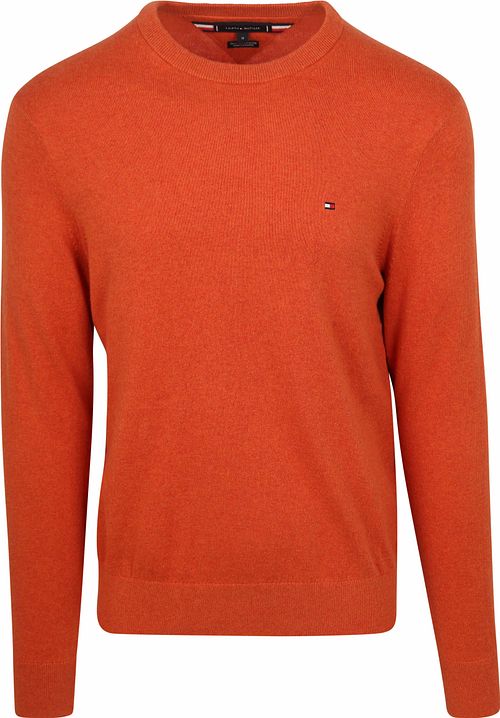 Tommy Hilfiger sweater i bomuld/kashmir, orange Product