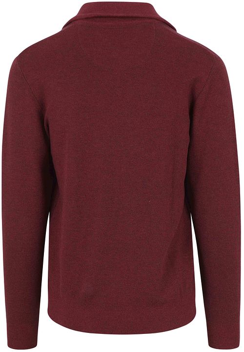 Casa Moda Pull-over Demi-Zip Bordeaux Product / Achterkant