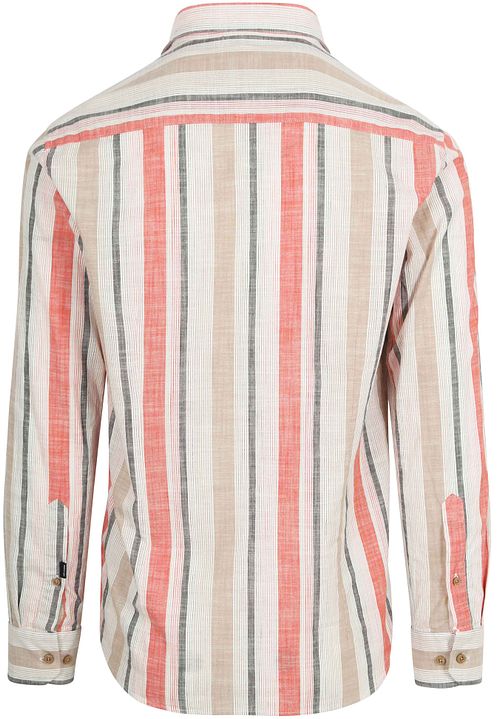Chemise State of Art à rayures Rouge Product / Achterkant
