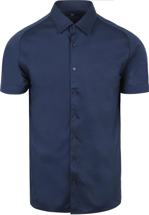 Desoto Kortærmet Jersey Skjorte i Marineblå Product
