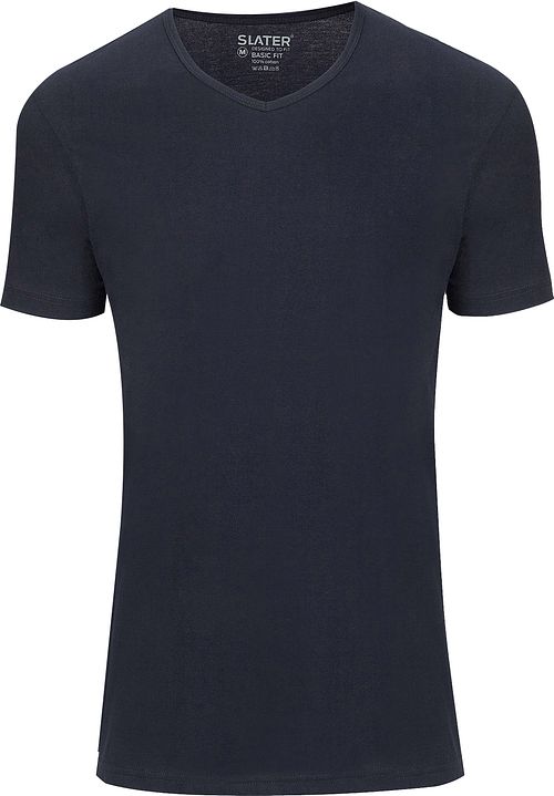 Slater 4er-pack Basic Fit T-shirt V-Ausschnitt Dunkelblau Product