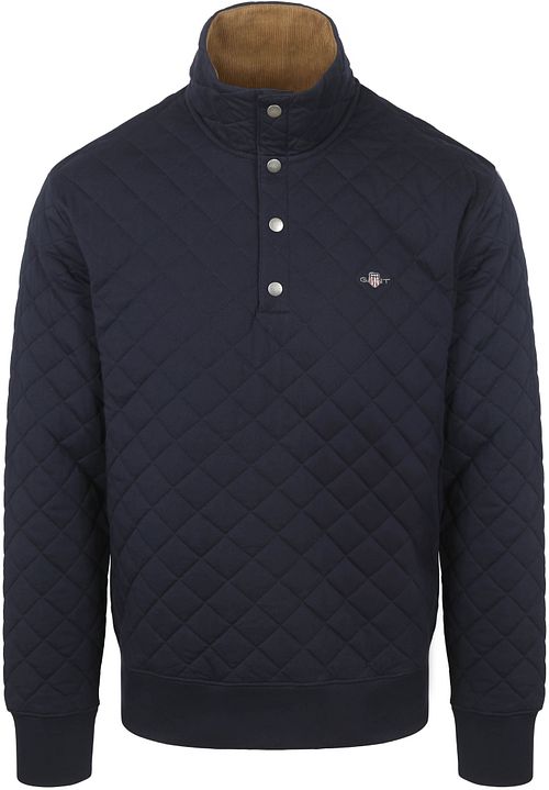 GANT Quilted Mocker-genser Navy Product