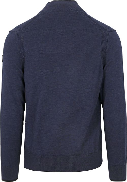Jersey con media cremallera State of Art azul marino Product / Achterkant
