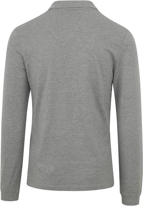 Lyle and Scott Longsleeve Polo Grijs Product / Achterkant