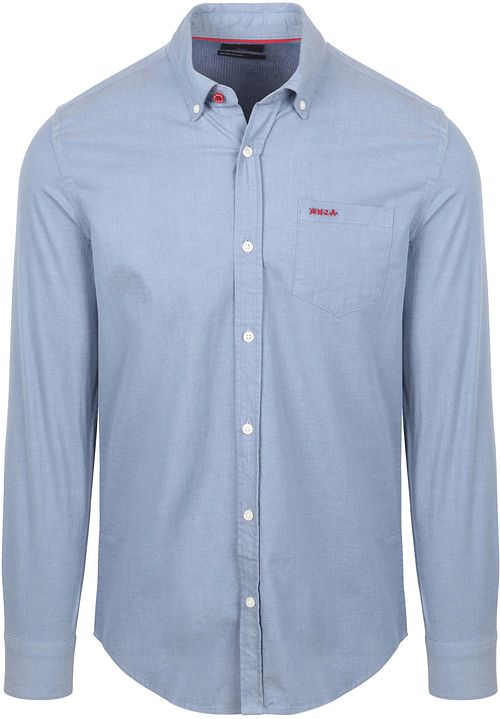 NZA Shirt James Twill Melange Blue Product