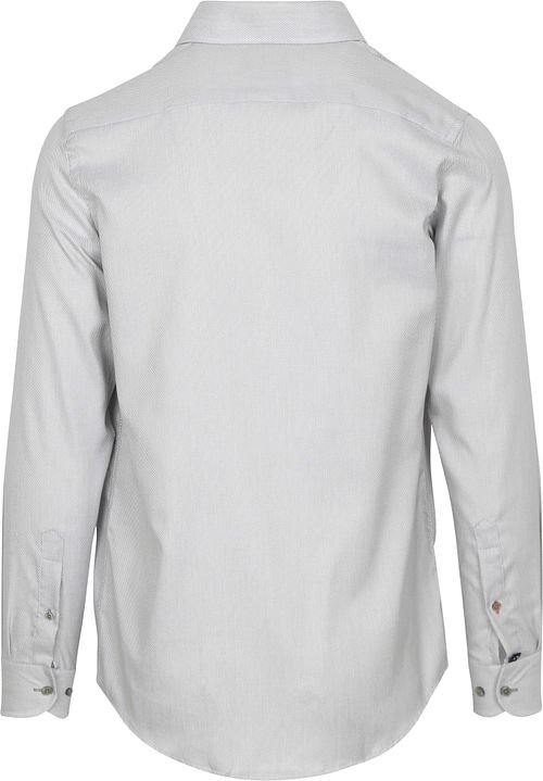 Suitable Overhemd Jacquard Luxe Groen Product / Achterkant