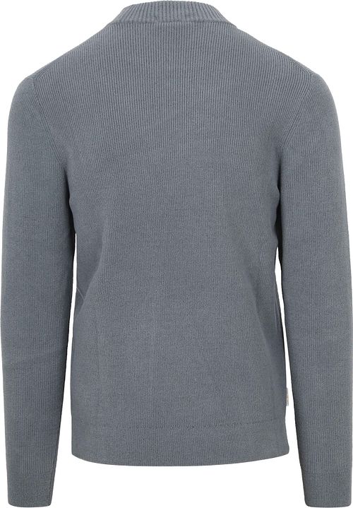 Sweter dzianinowy Cast Iron Storm w kolorze niebieskim Product / Achterkant