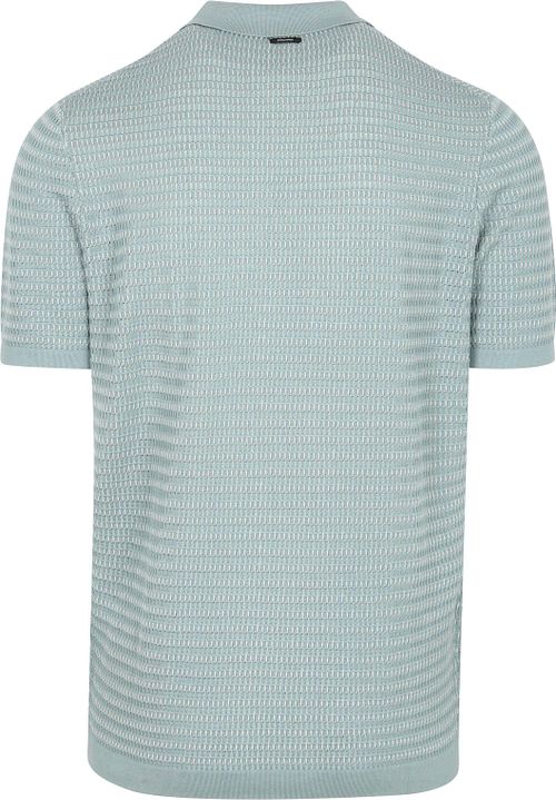 Vanguard Knitted Polo Shirt Arona Blue