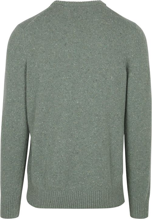 Pullover Marc O'Polo in misto lana tweed verde Product / Achterkant