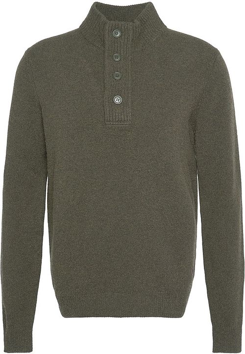 Barbour sweter z wełny z naszywką, zielony Product