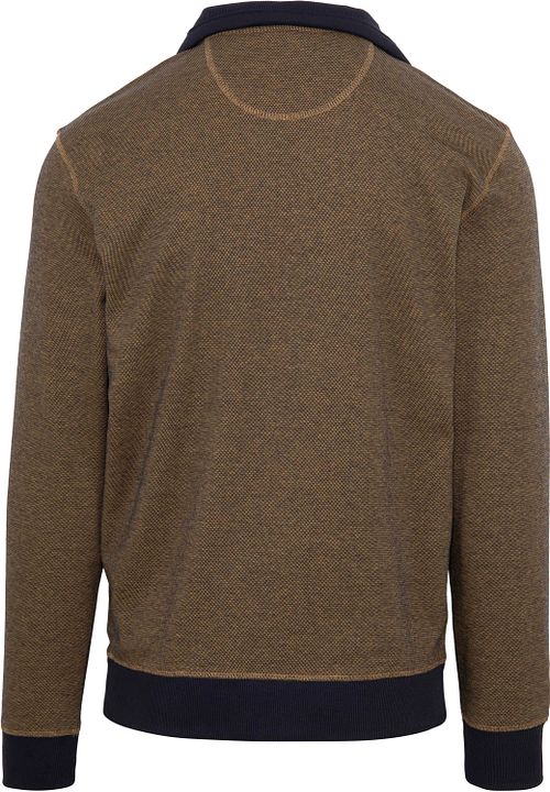 Casa Moda Halfzip-Pullover Ockergelb Product / Achterkant