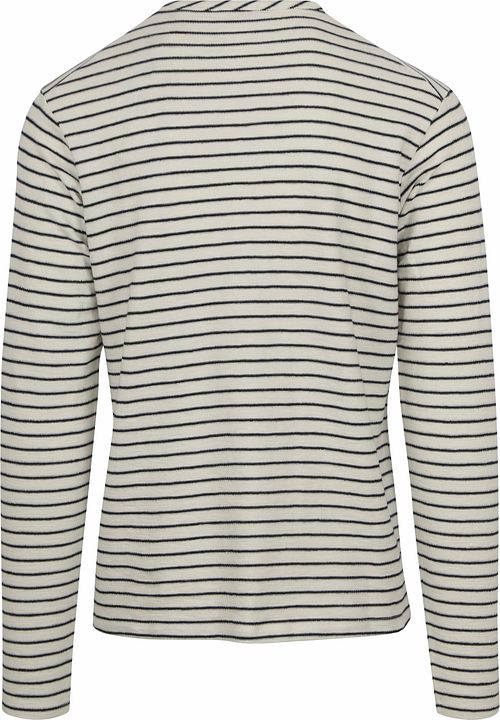 Dstrezzed Pullover Dylan Streifen Weiß Product / Achterkant