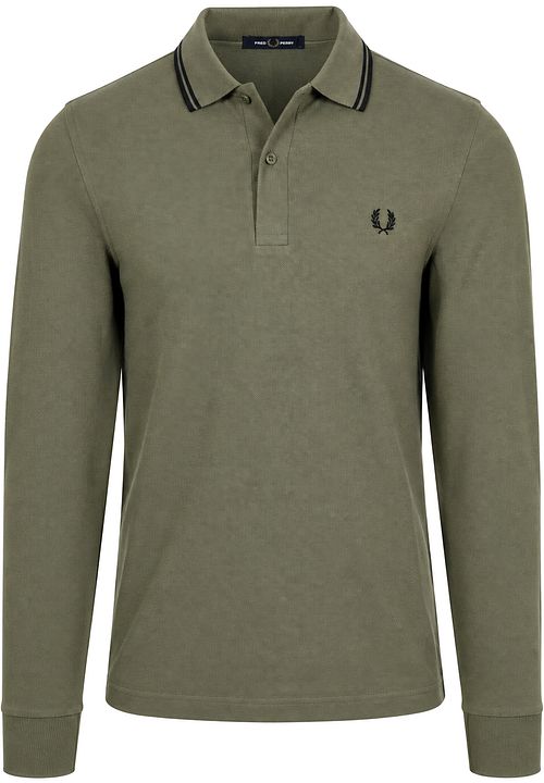 Fred Perry Långärmad Polo Grön Z50