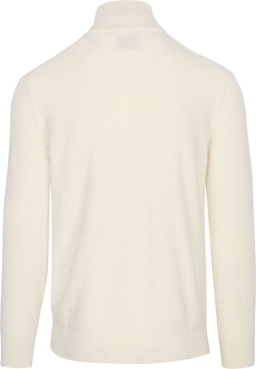 Jersey de mezcla de lana con media cremallera de GANT en color crudo Product / Achterkant