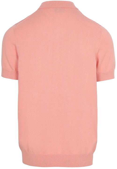 Lyle & Scott Strikket Poloskjorte Grapefruit Rosa Product / Achterkant
