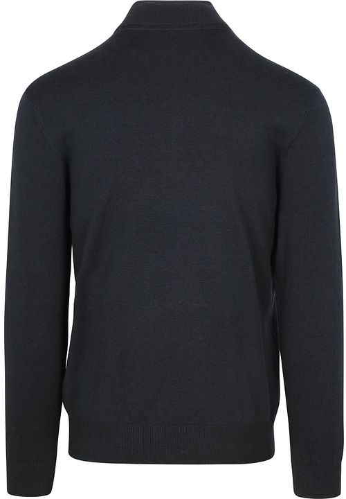No Excess Half Zip Trui Navy Product / Achterkant
