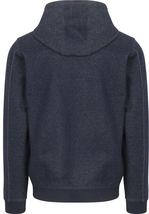 NZA Hoodie Diamond Logo Interlock Melange Icon Navy Product / Achterkant