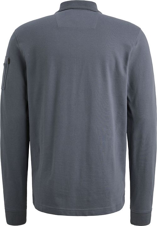 PME Legend American Classic Polo Longsleeve Vintage Indigo Product / Achterkant