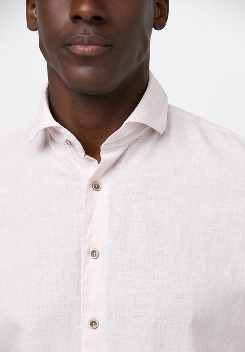 Profuomo Skjorta i Linned Rosa Model / Detail
