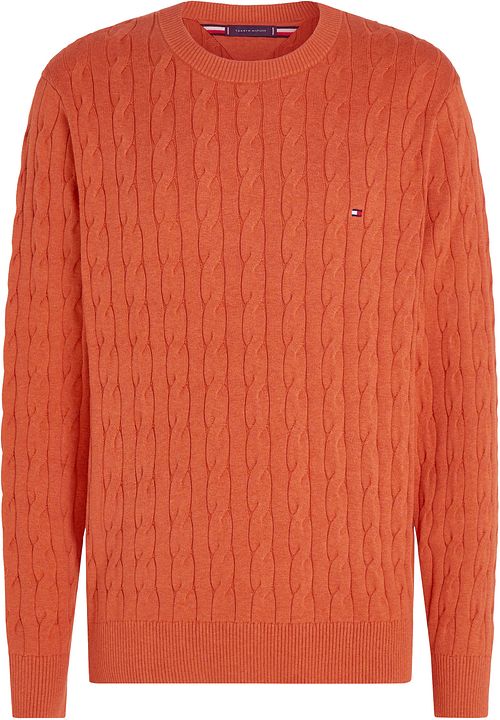Pullover a trecce Tommy Hilfiger arancione Product