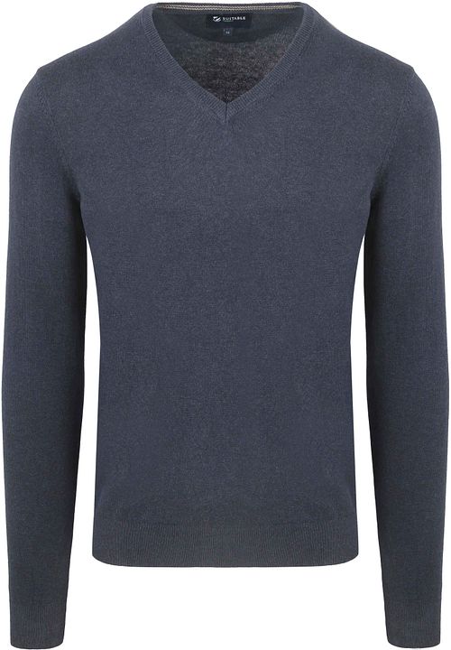 Pullover melange blu navy Suitable Respect Vinir Product