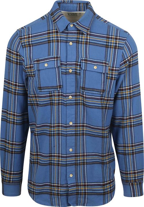 Scotch and Soda Flanelowa koszula Overshirt niebieska Product
