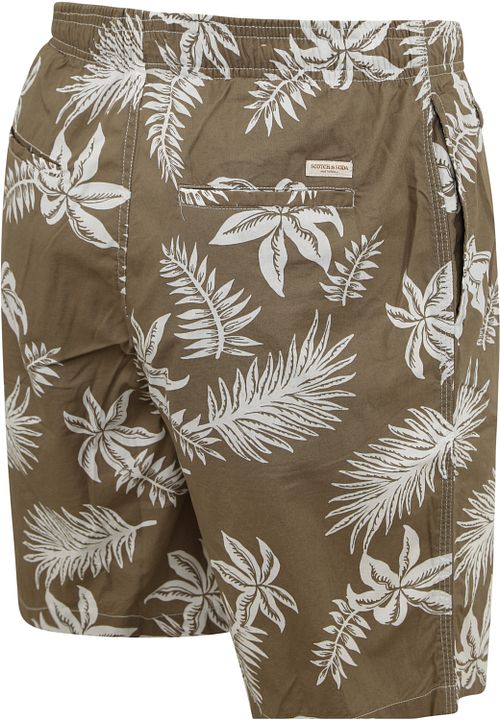 Scotch and Soda Short Print Ciemnozielone Product / Detail