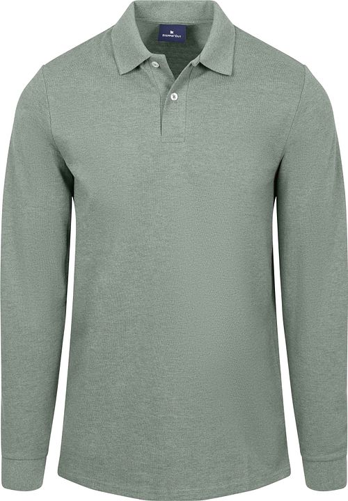 Steppin' Out Langarm-Poloshirt Piqué Classic Grün