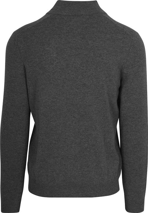 Steppin' Out Pull Half Zip Laine Merino Anthracite Product / Achterkant