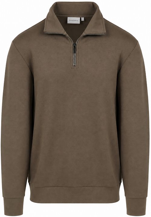 Suitable maglione Scuba Half Zip tortora Product