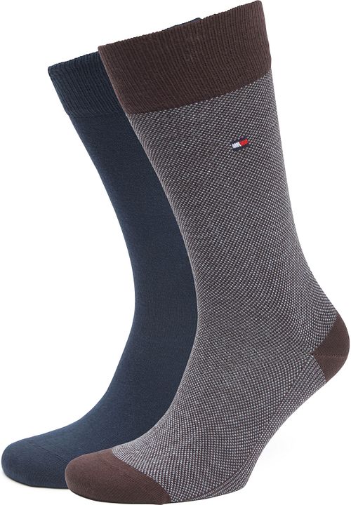 Tommy Hilfiger Chaussettes Lot de 2 Paires Birdseye Bordeaux Marine Product
