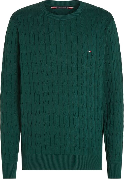 Tommy Hilfiger Jersey de punto trenzado verde oscuro Product
