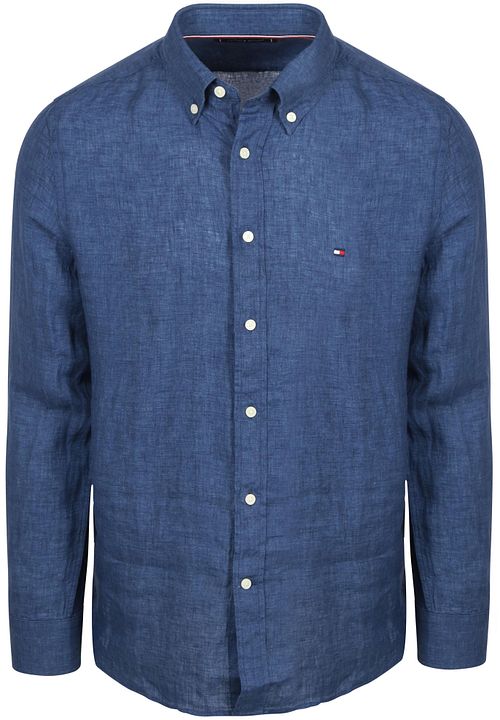 Tommy Hilfiger Skjorte Hør Indigo Blå Product
