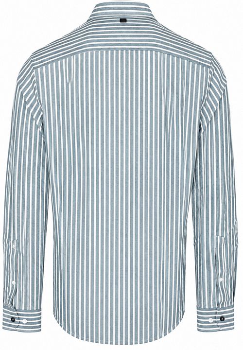 Vanguard Skjorta Elevated Knit Stripe Blå
