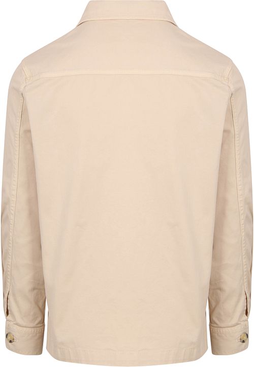 King Essentials The Benjamin Overshirt Ecru Product / Achterkant