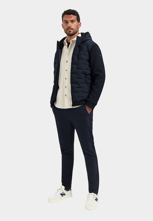 No Excess Jacka Med Stickade ärmar Navy Model / Voorkant